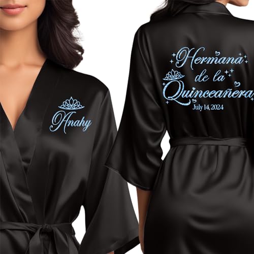 Mis Quince Anos Robes, Pretty Quinceanera Robes, Mama de la Quince, Quinceanera Gifts