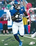 TYRONE TRACY JR NEW YORK GIANTS JSA AUTHENTICATED ACTION SIGNED 8x10 - Autographed College Photos