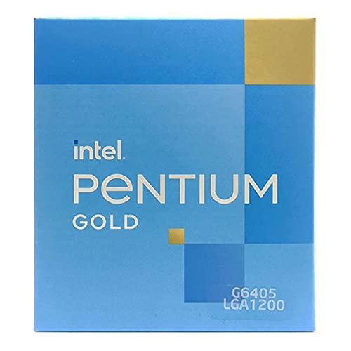 Image of Intel Pentium Gold G6405 Core 10th Gen Generation Desktop Processor Box CPU APU 4MB Cache 4.1 GHz Clock Speed LGA 1200 Socket (Graphics Card Not Required)