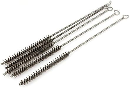 Aexit 30cm Length Painting Supplies & Wall Treatments 11mm Diameter Stainless Steel Wire Tube Cleaning Brush Paint Rollers 5 Pcs