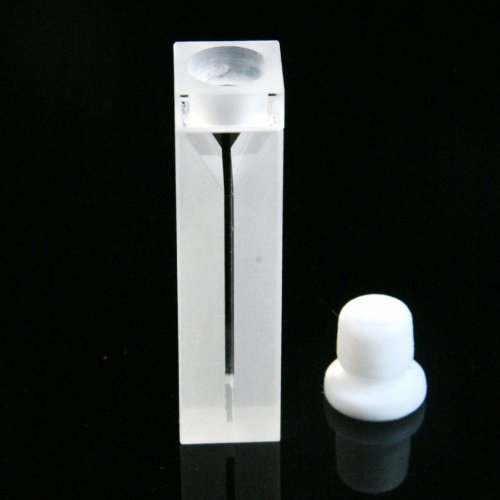 Micro Quartz Cuvette White 0.4ml 1cm Stopper Cell Cuvettes, Light Width 1mm