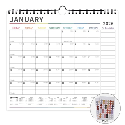 lbylyhxc wall calendar 2025-2026 - runs from july 2025 to december 2026-18 monthly calendar 2026 thick paper includes major holidays and dedicated space for notes and important dates colorful calendar 2025-2026