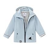 DESIGN IMPERMÉABLE: Veste élégante avec fermeture éclair hydrofuge frontale et capuche intégrée, parfaite pour la protection contre la pluie