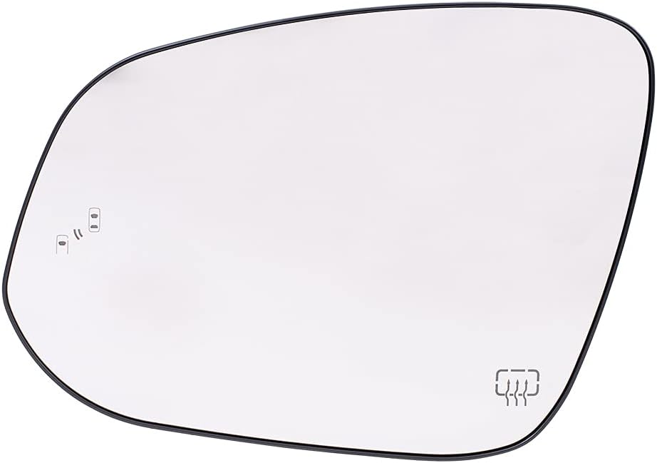 Mirror Glass with Base for 2014-2019 Highlander Blind Spot Detection 879610E140 Left TO1324128