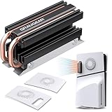GRAUGEAR PS5 M.2 SSD 冷却パック｜PS5 換気カバー ＋ オープンエア M.2 SSD ヒートシンク｜純銅ヒートパイプ搭載 冷却クーラー クロスベンチレーション設計 (PS5 Slim)