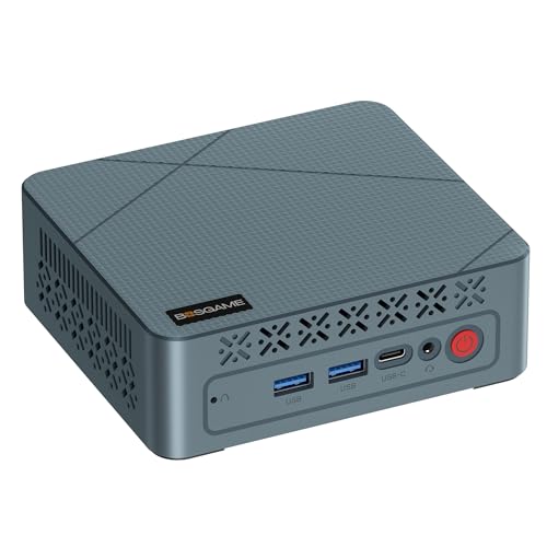 BOSGAME E3Neo Mini PC Intel N95 Processor (Up to 3.4GHz) Mini Computer 16GB DDR4 512GB NVMe SSD Dual HDMI &Type-C 4K Triple Display 2.5G LAN Dual WiFi BT5.0 Mini Desktop PC for Home Office