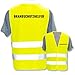 Produktbild Bedruckte Warnwesten mit ISO-Leuchtstreifen * Standard- oder Reflex-Druck * Erste Hilfe und Brandschutz * Begriff: Brandschutzhelfer * Farbe (Größe): Gelb (M/L)