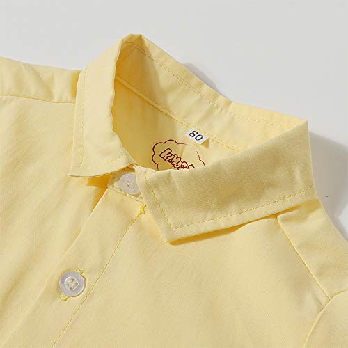 Kimocat Baby Boy Clothes Gentleman Clothing Suit for Newborn Baby Bow Tie Shirt + Suspender Trousers3