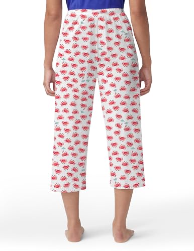 Image of HUE Women's Summer Vacation Pajama Separates, Soft, Whimsical Print Pjs with Tropical Beach Themes, Flip Flops, Cocktails