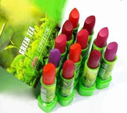 ADS Green Tea Extract Matte Lipstick Set of 12 with Multi Shades for Women & Girls | Lipstick, Multi Shades Lipstick ADS Green Tea Extract Matte Lipstick Set of 12 with Multi Shades for Women & Girls | Lipstick, Multi Shades Lipstick