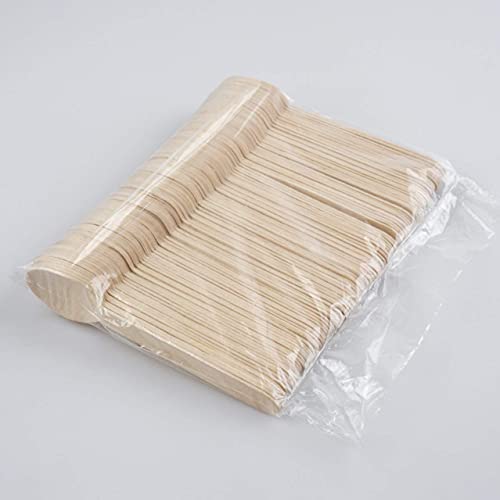 Txv Mart Wooden Disposable Spoons, 100Pcs, 6In Biodegradable Spoons, Compostable Spoons, Wooden Craft Spoons, Dessert Spoons, Wooden Spoon Samples, Party, Cake Spoons Chocolate Stirrers #TOP5