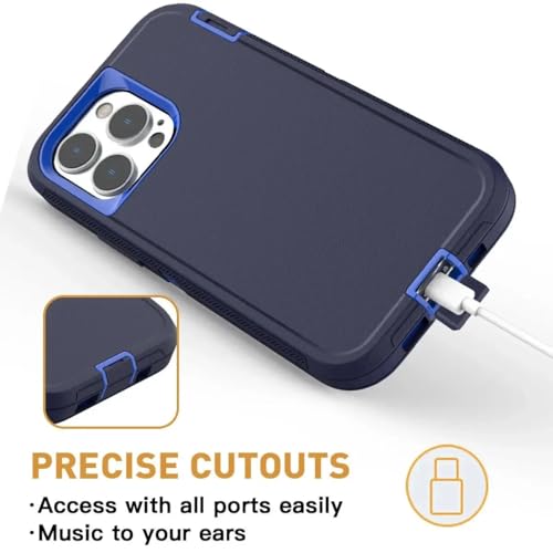 Coque antichoc iPhone 13 Pro protection rigide bleu vert dos mat