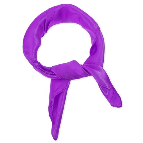 Chiffon Scarf Retro Satin Ribbon Scarf Square Ribbon Neck Scarf Chiffon Square Neck Scarves Handkerchief for Halloween Retro Women Girls Costume Accessory