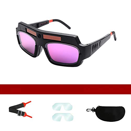 Image of HUBEST Auto Darkening Goggles Welding Glasses with PC Lens for Welding Protection