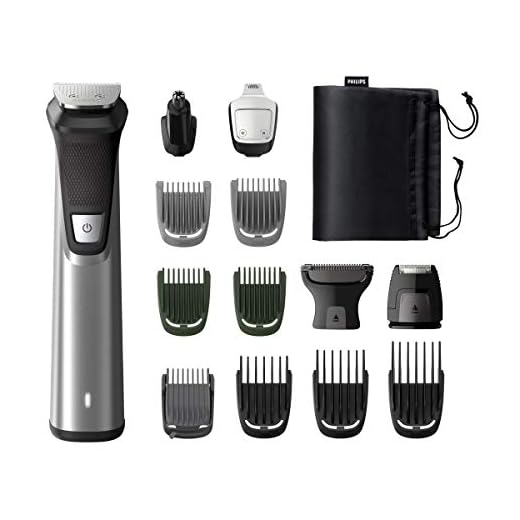Philips MG7745/15 Tondeuse Multi-styles Series 7000 14-en-1 Visage, Cheveux et Corps, 14 accessoires