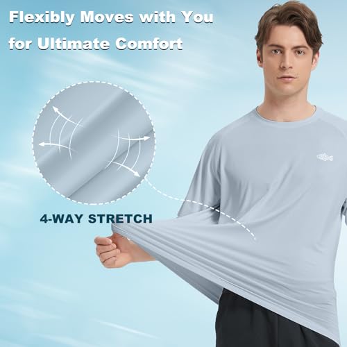 Riverruns Men's Fishing Shirt Short Sleeve UPF 50+ UV Sun Protection T-Shirt Rash Guard Swim Shirt #1024 5