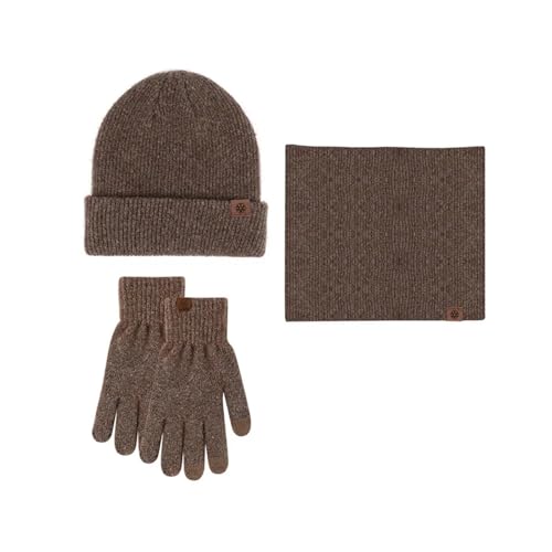 Gorro y bufanda de invierno contra el frío extremo con felpa gruesa