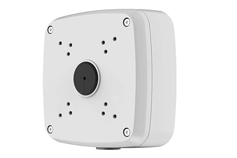 Lorex Square Outdoor Junction Box for Security Cameras (4-Hole Square (White))