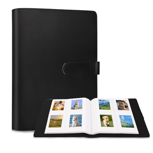 Photo Album for Fujifilm Instax 3-inch Film Polaroid Photos, Mini Album 256 Pockets Camera Accessories Photo Album Compatible with Fujifilm Instax 12 11 9 8+ 8 7S 50S 40 26 25 (black)