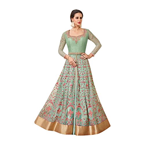 Robe de Mariage Musulman Kaftan Pakistanais Salwar Kameez Bleu