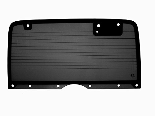PPR Industries 309900 90-95 G Rear Back Glass Rear Window With Defrost Gray Tinted For 87-95 1987-1995 Compatible Replacement for Jeep Wrangler Hardtop With 10 Holes