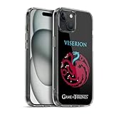 Head Case Designs Licenciado Oficialmente HBO Game of Thrones Dragón Viserion Gráficos Caso Funda de Gel Suave Compatible con Apple iPhone 15 Plus