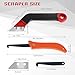 8PCS Grout Removal Tool Set, COITEK 1PCS Grout Scraping Rake with 5 PCS Extra Replacement Blades, 1PCS Grout Saw with 1P Grout Removal Knife for Tile Cleaning (Red+Black)