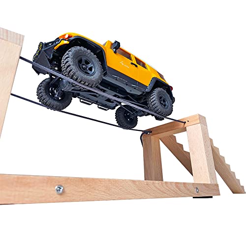 Tight Rope Drive Challenge RC Crawler Truck Stairs & Rope Bridge Obstacle 1/24 1/18 Scale RC Course...