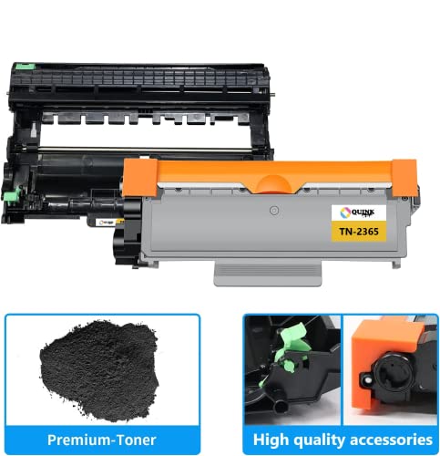 Image of QUINK TN-2365 DR-2365 Toner Cartridge & Drum Unit Compatible for Brother HL-L2321D, L2361DN, L2366DW, L2320d, DCP-L2541DW, L2520D, MFC-L2701D, L2701DW (TN + DR 2365 Combo)