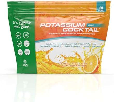 Jigsaw Health Potassium Cocktail | Formerly Pickleball Cocktail | Orange Flavor | 60 Servings (Packets)