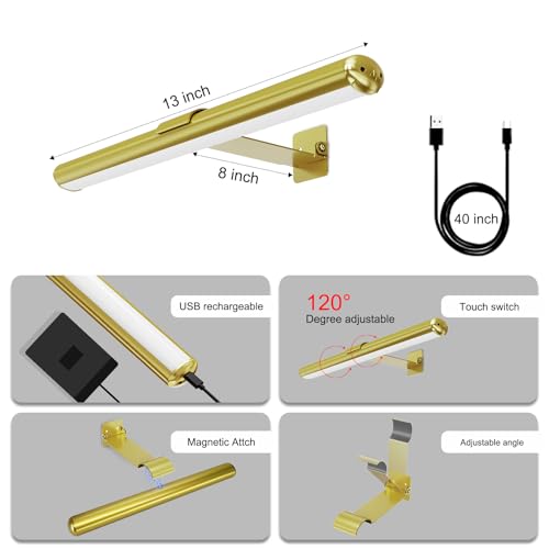 Ciclis Luz de imagem sem fio, luz de exibição de 300 lúmens, luz de pintura de bateria recarregável