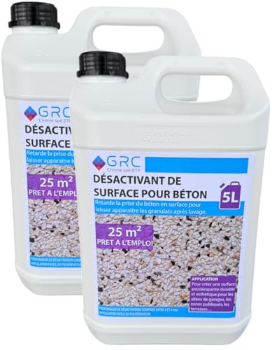 Desactivador de superficie para hormigón lavado de 2 a 4 mm, 10 l