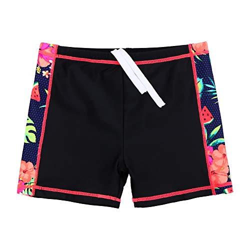 Image of Girls Two Piece Swimsuit Floral UPF 50+ Rash Guard Set Kids Beach Swimwear