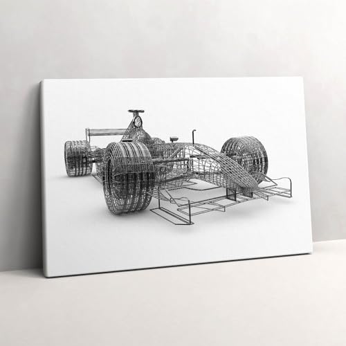Voiture de F1 tableau toile 60x40 - Décoration murale design sobre