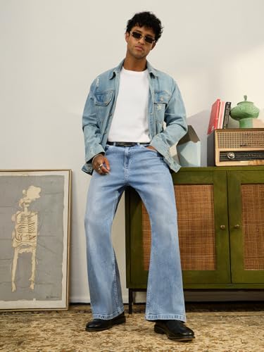 The Souled Store Store The Souled Store Ice Mist Blue Denim Jeans - Image 3