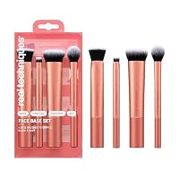 Real Techniques Face Base Makeup Brush Kit, Synthetic Bristles, Set of 4