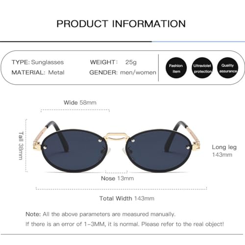 Sunglasses for Men Women Oval Small Sun Glasses UV400 Vintage Eyewear Retro Sunglass2