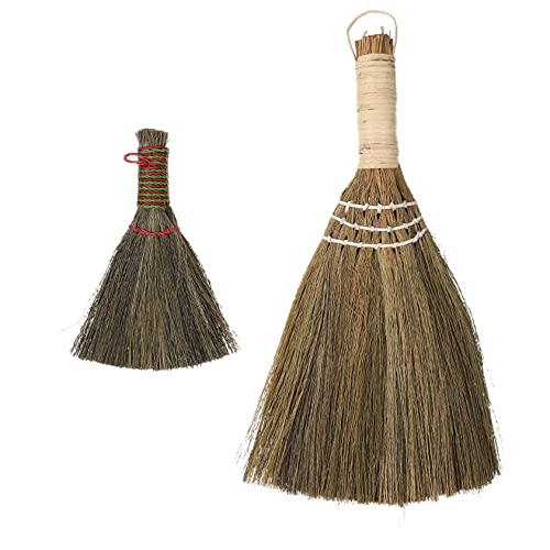 Beavorty Material Small Broom Desk Dust Brush Set Handheld Dust Broom for Cleaning Mini Brush for Desk and Car