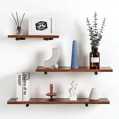 6 Pack Heavy Duty Floating Shelf Brackets 12 Inches Wall Mounted Industrial Metal Brackets For Shelves #TOP2