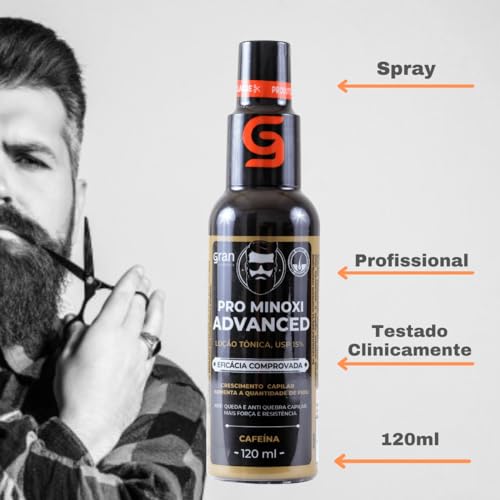 Kit Tônico e Shampoo Antiqueda Pro Minoxi Advanced Crescimento Capilar Acelerado e Redução de Queda