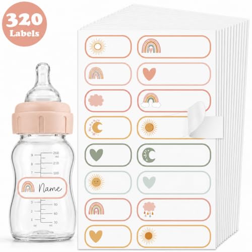 320 Pcs Labels for Kids Stuff Daycare Waterproof Baby Name...