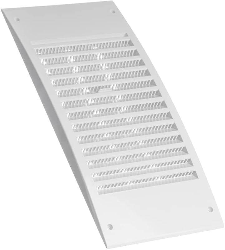 EUROPLAST 140x300mm Szellőzőrács Rovarháló Fehér ABS Végzáró Rács