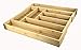 GMMH Range-couverts, en bambou naturel, organisateur de cuisine, insert pour tiroir, 45 x 43 x 5 cm