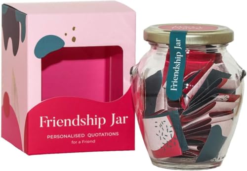 Only Good Vibes Love and Friendship Jar – 31 Motivational Quotes with Daily Encouragement for a Positive Mindset – Compact Desk Gift for Friends, Sisters, Women – Pull a Quote, Get Inspired