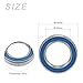 METALLIXITY Deep Groove Ball Bearings (6802-2RS, 15mm x 24mm x 5mm) 2Pcs, Chromium Steel Double Sealed Industrial Bearings - for Industrial Micro Motor