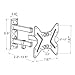 Fleximounts 13-42 Inch TV Wall Mount Bracket Full Motion Articulating Arms Swivel and Tilt fit for Max VESA 200x200mm TV LED LCD Plasma Flat Screen