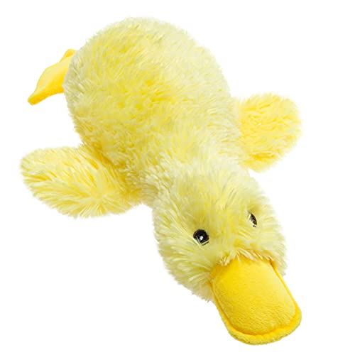 EXPAWLORER Plush Squeaky Duck Dog Toy 14" Large Stuffed Soft Cute