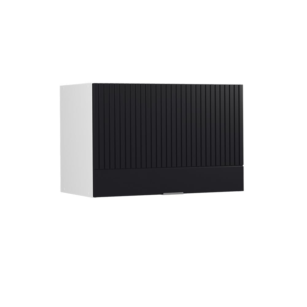 Vicco Wall cabinet Fame-Line, Black striped, 60 cm Flat, for combination with other modules from the Fame-Line series โ image 1