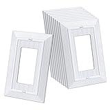 Photo Gallery cml - placca decorativa da parete classica, stile vintage, 1 banda, confezione da 10 pezzi, design retrò con venature del legno, dimensioni standard 8,9 x 12,4 cm, resistenti agli urti, colore: bianco Photo Gallery cml - placca decorativa da parete classica, stile vintage, 1 banda, confezione da 10 pezzi, design retrò con venature del legno, dimensioni standard 8,9 x 12,4 cm, resistenti agli urti, colore: bianco