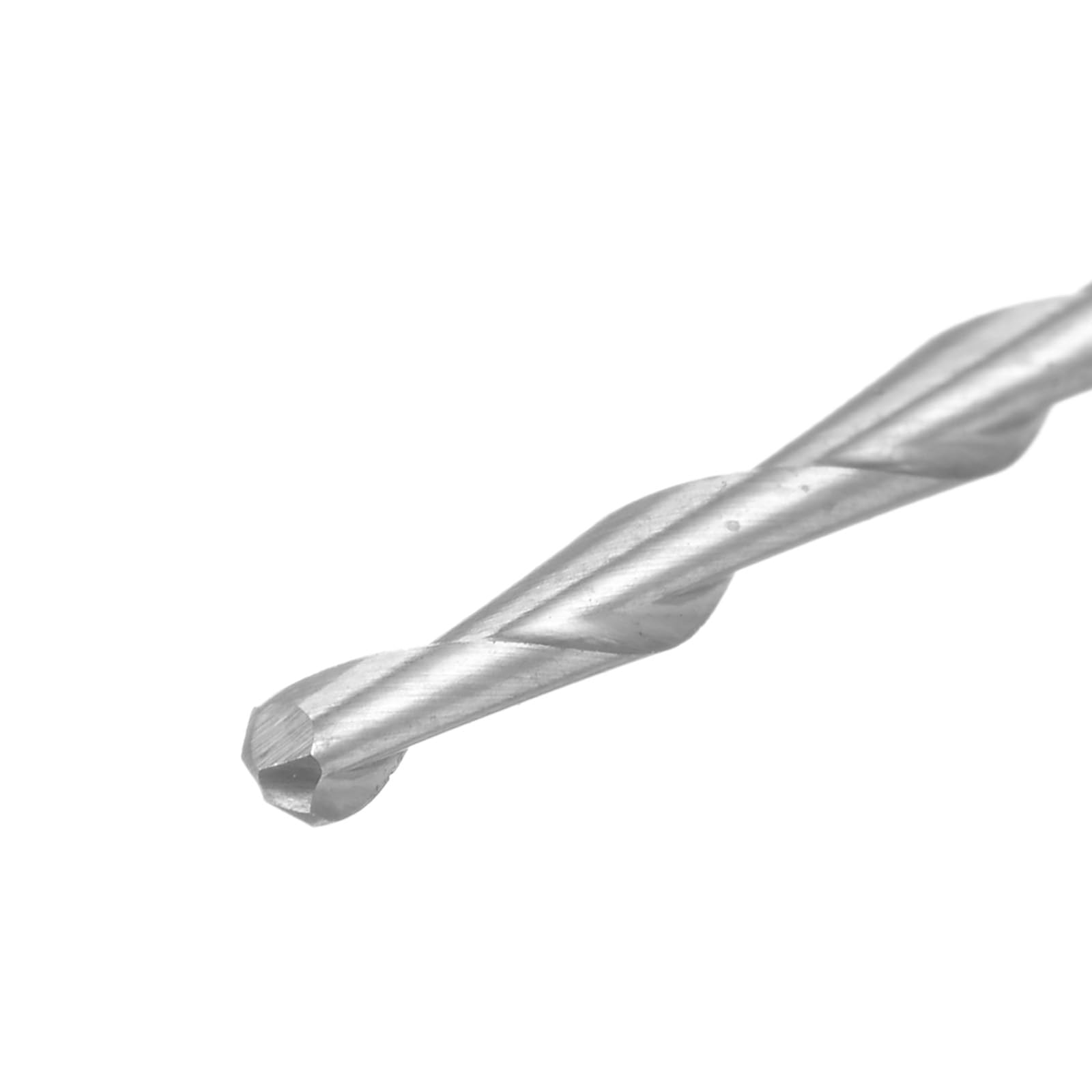 sourcing map Lot de 10 fraises à bout sphérique CNC - Tige de 0,3 cm - 1 à 3,175 mm - 2 cannelures en carbure solide - Outils de fraisage pour PCB, acrylique, plastique, bois, aluminium